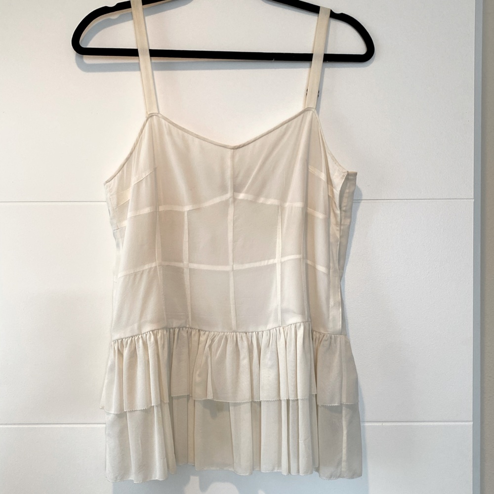 Theory ruffle blouse